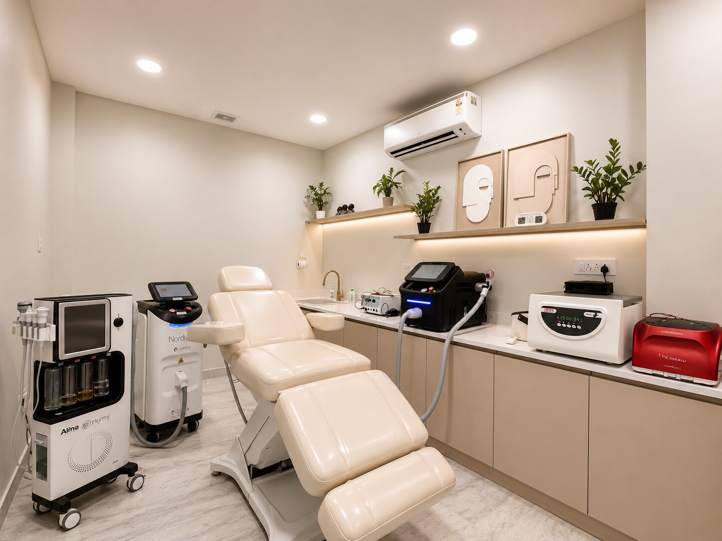 Advanced laser equipment at Raveena Skin Clinic